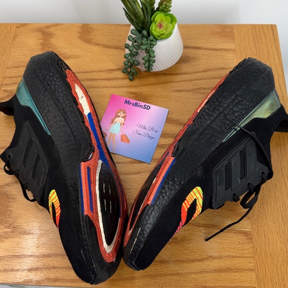adidas gazelle silver green womens Adidas UltraBoost 19 Black Multi Color Rainbow Mens 4 Womens 5 Running   Nifty Kicks